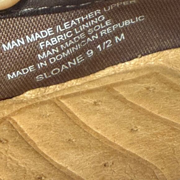 Women's Nurture Sloan Woven Brown Flat Slip On Leather Shoes Size 9.5 - Picture 4 of 8